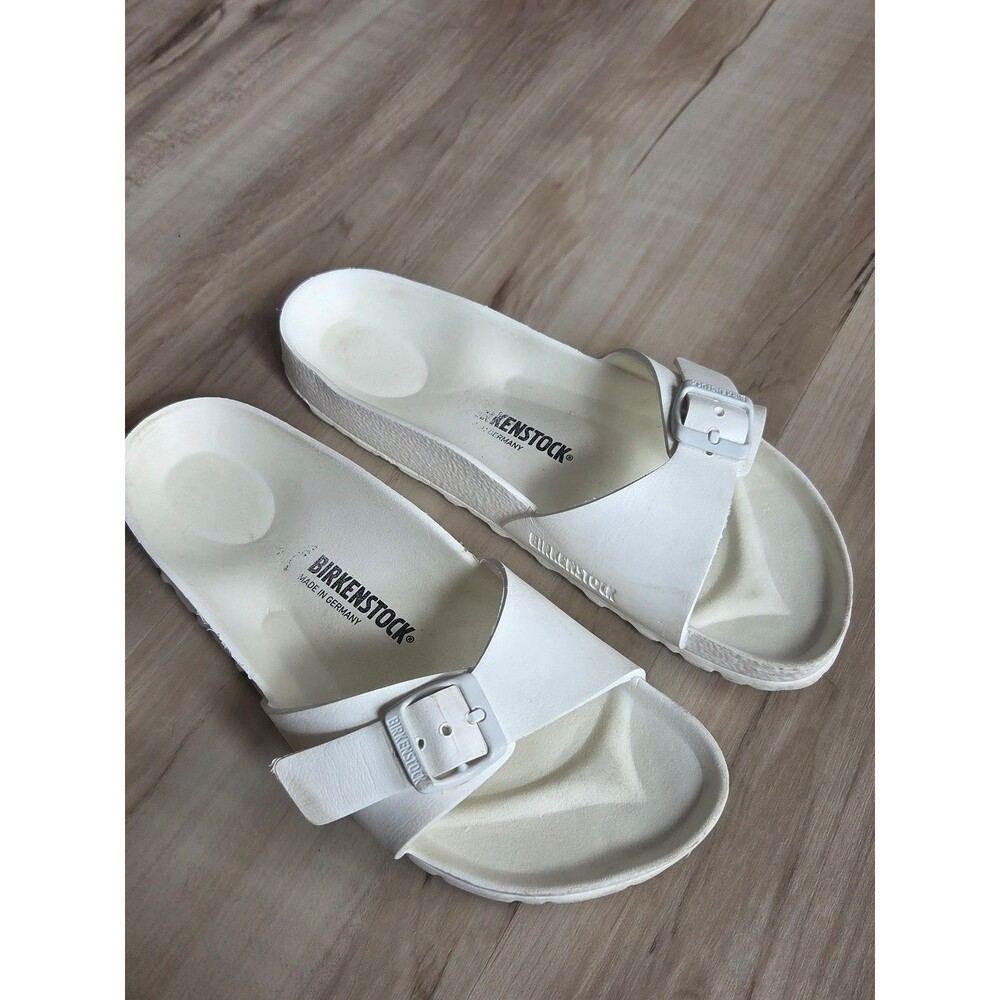 Birkenstock Madrid Sandals EVA Foam White Single Strap 40